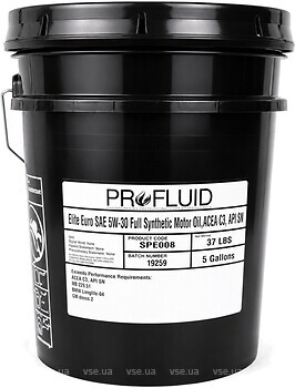 Фото ProFluid Full Synthetic Euro 5W-30 (Pails) 18.93 л