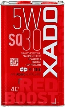 Фото XADO Atomic Oil 5W-30 SQ Red Boost 4 л (XA 22285_1)