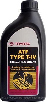 Фото Toyota ATF Type T-IV (00279-000T4) 0.946 л
