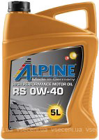 Фото Alpine RS 0W-40 5 л