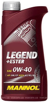 Фото Mannol LEGEND+ESTER 0W-40 1 л