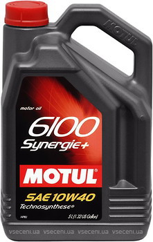 Фото Motul 6100 Synergie + 10W-40 4 л (839441/109463/101491)