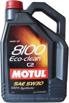Фото Motul 8100 Eco-clean C2 5W-30 5 л (841551/101545)