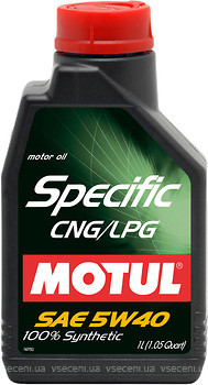 Фото Motul Specific CNG/LPG 5W-40 1 л (854011/101717)