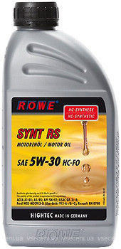 Фото ROWE HIGHTEC SYNT RS 5W-30 HC-FO 5 л