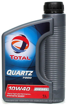 Фото Total Quartz 7000 Diesel 10W-40 1 л (166247/147424/201534/203708/216680/214111)