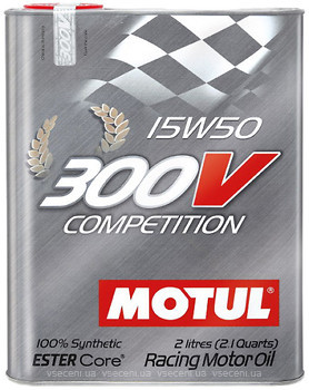Фото Motul 300V Competition 15W-50 2 л (825702/103138/104244)