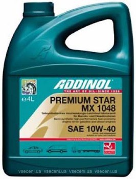 Фото Addinol Premium Star MX 1048 10W-40 4 л