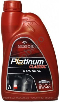 Фото Orlen Oil Platinum Classic Diesel Synthetic 5W-40 1 л