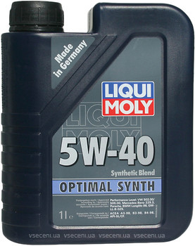 Фото Liqui Moly Optimal Synth 5W-40 1 л (3925)