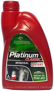 Фото Orlen Oil Platinum Classic Diesel Mineral 15W-40 1 л