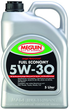 Фото Meguin Fuel Economy 5W-30 5 л