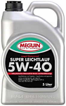 Фото Meguin Super Leichtlauf 5W-40 5 л