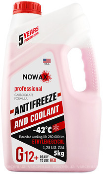 Фото Nowax Antifreeze G12+ Red 5 кг (NX05001)