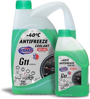 Фото ВАМП Antifreeze G11 МЭГ (зеленый) 5 л