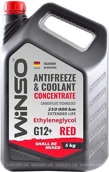 Фото Winso Antifreeze & Coolant Red G12+ Concentrate 5 кг (880990)