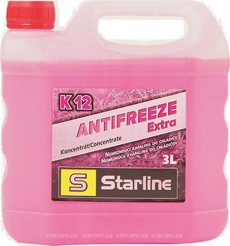 Фото Starline Antifreeze Extra Concentrate G12+ Pink 3 л (NAK12-3)