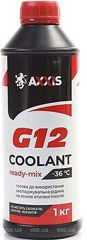 Фото Axxis G12 Coolant Red Ready-Mix -36°C 1 кг (AX-P999-G12R RDM1/48021295614)