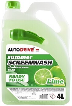 Фото Autodrive Summer Screenwash Lime 4 л (AD0131)