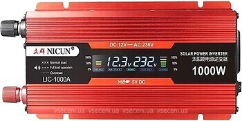 Фото NICUN 1000W 12V-220V (LIC-1000A)