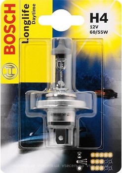 Фото Bosch LongLife Daytime H4 12V 60/55W (1987301054)
