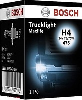 Фото Bosch Trucklight Maxlife H4 24V 75/70W (1987302742)