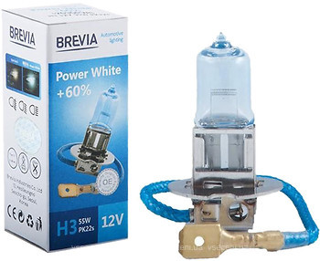 Фото Brevia Power White H3 +60% 12V 55W (12030PWC)