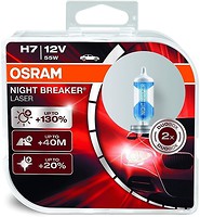 Фото Osram Night Breaker Laser H7 +130% 12V 55W (64210NBL-HCB)