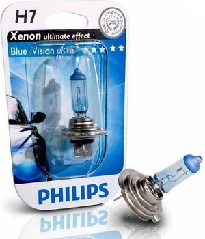 Фото Philips BlueVision Ultra H7 12V 55W (12972BVUB1)