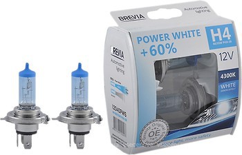 Фото Brevia Power White H4 +60% 12V 60/55W (12040PWS)