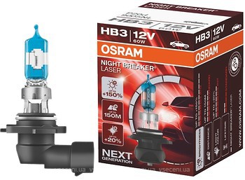 Фото Osram Night Breaker Laser HB3 (9005) +150% 12V 60W (9005NL)