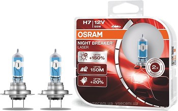 Фото Osram Night Breaker Laser H7 +150% 12V 55W (64210NL-HCB)