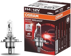 Фото Osram Night Breaker Silver H4 +100% 12V 60/55W (64193NBS)