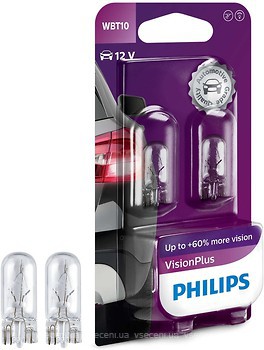 Фото Philips VisionPlus W5W 12V 6W (12040VPB2)