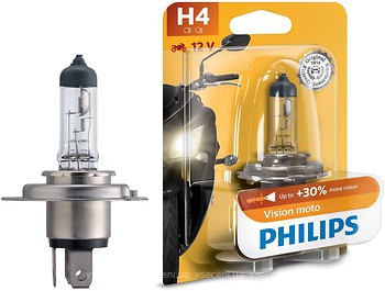 Фото Philips Vision Moto H4 +30% 12V 60/55W (12342PRBW)