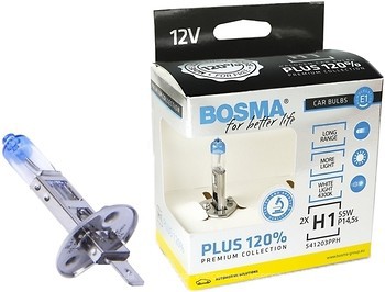 Фото Bosma Halogen Plus 120% H1 12V 55W 4300K (5479/541203PPH)