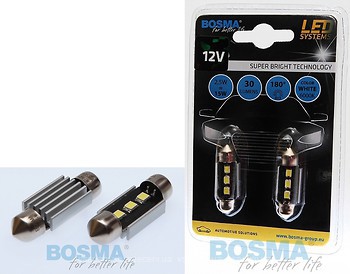 Фото Bosma Led Festoon 12V 2.5W 6000K 3xSMD 2828 White (3765/93533765)