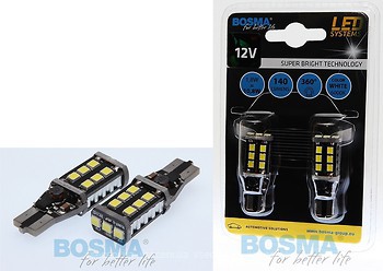 Фото Bosma Led T15 W16W 12V 1.8W 6000K 15xSMD 3528 White (4250/93534250)