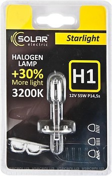 Фото Solar Starlight H1 +30% 12V 55W (1201B1)