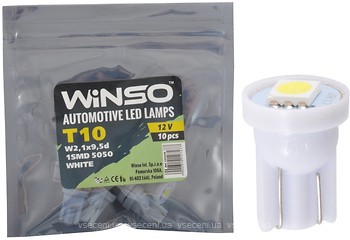 Фото Winso led T10 12V 1xSMD 5050 White (127270)