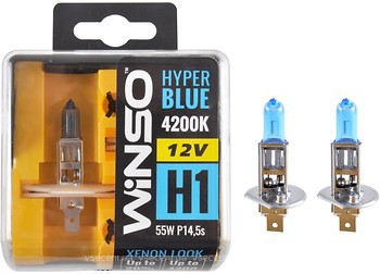 Фото Winso halogen Hyper Blue H1 +20% 12V 55W 4200K Set (712150)