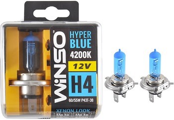 Фото Winso halogen Hyper Blue H4 +20% 12V 60/55W 4200K Set (712450)