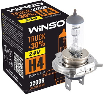 Фото Winso halogen Truck H4 +30% 24V 75/70W 3200K (724400)