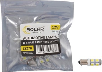 Фото Solar led T8.5 12V 9xSMD 5050 White (LS278P)