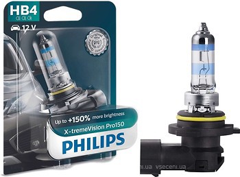 Фото Philips X-tremeVision Pro150 HB4 (9006) +150% 12V 51W (9006XVPB1)