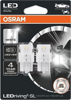 Фото Osram LEDriving SL W21/5W (7443) 12V 1.9W 6000K (7515DWP-02B)