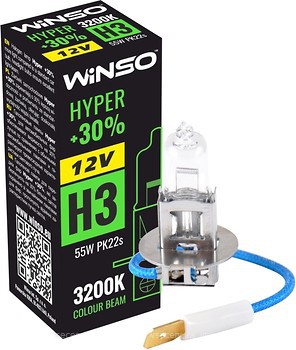 Фото Winso halogen Hyper H3 +30% 12V 55W 3200K (712300)
