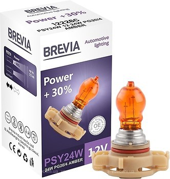 Фото Brevia Power PSY24W +30% 12V 24W Amber (12226C)