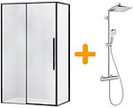 Фото Eger A Lany 120x80 (599-550/1 Black) + Hansgrohe Crometta E 240 27271000