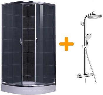 Фото Eger Balaton 90x90x200 (599-507-15) + Hansgrohe Crometta S 240 27267000